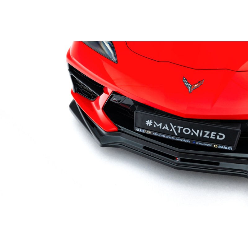 Kit carrosserie Maxton Design Chevrolet Corvette C8 (2020+) : lame avant, bas de caisse, lame arrière