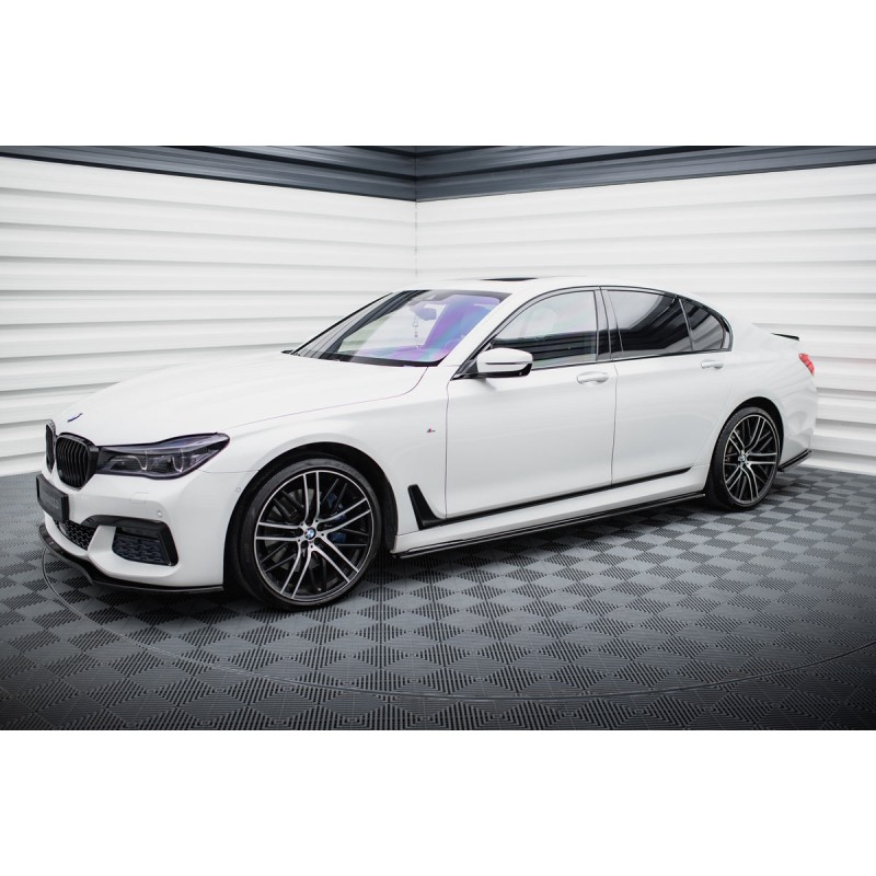 Kit carrosserie Maxton Design BMW Série 7 M-Pack G11 (2015-2018) : lame avant, bas de caisse, lame arrière, becquet