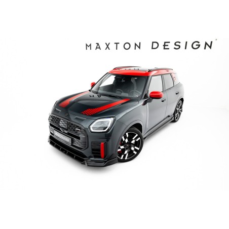 Kit carrosserie Maxton Design Mini Countryman JCW U25 (2023+) : lame avant, bas de caisse, lame arrière, becquet
