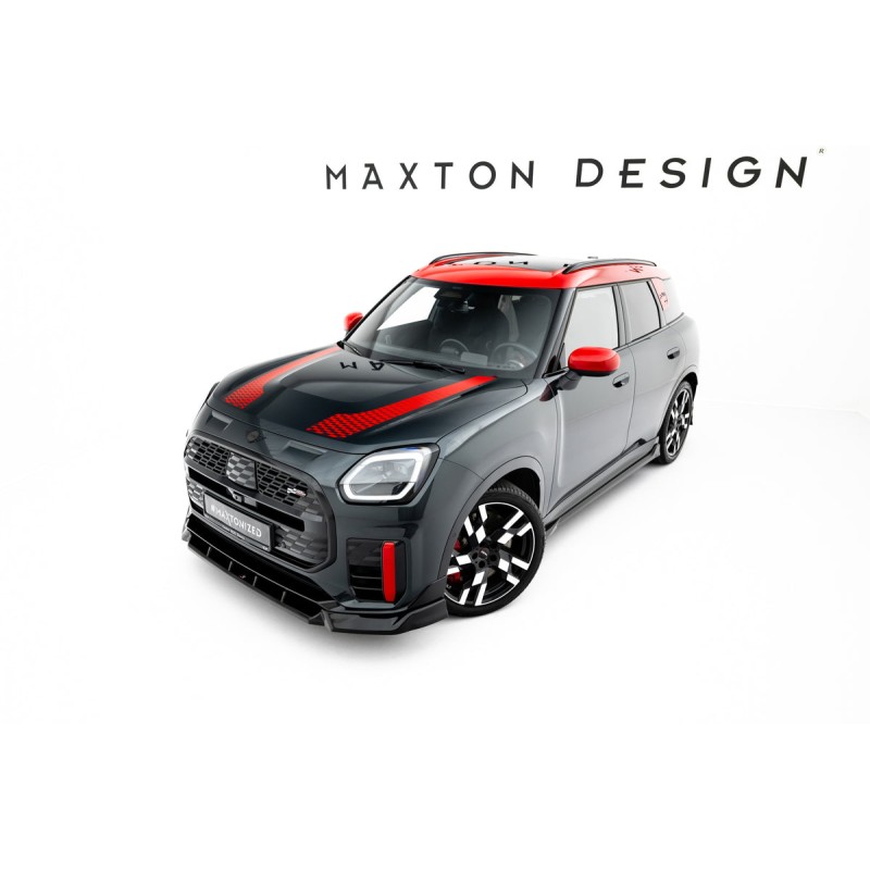 Kit carrosserie Maxton Design Mini Countryman JCW U25 (2023+) : lame avant, bas de caisse, lame arrière, becquet