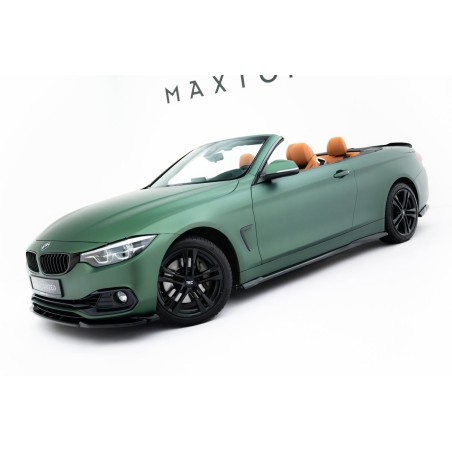 Kit carrosserie Maxton Design BMW Série 4 Cabrio F33 (2014-2020) : lame avant, bas de caisse, lames arrière, becquet