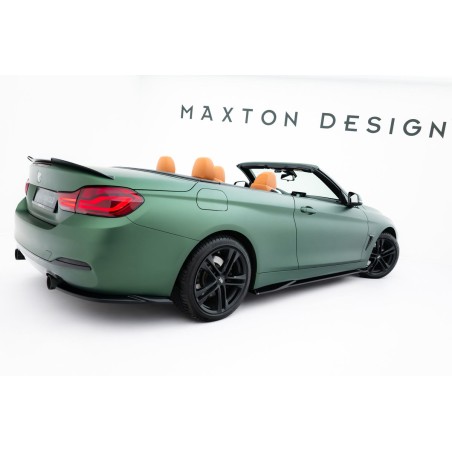 Kit carrosserie Maxton Design BMW Série 4 Cabrio F33 (2014-2020) : lame avant, bas de caisse, lames arrière, becquet