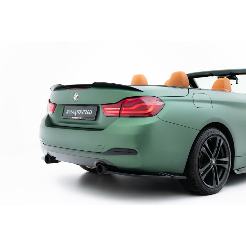Kit carrosserie Maxton Design BMW Série 4 Cabrio F33 (2014-2020) : lame avant, bas de caisse, lames arrière, becquet