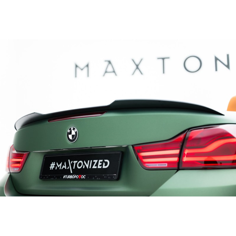 Kit carrosserie Maxton Design BMW Série 4 Cabrio F33 (2014-2020) : lame avant, bas de caisse, lames arrière, becquet