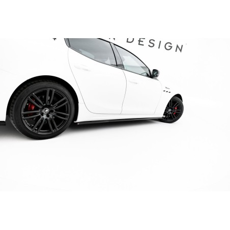 Kit carrosserie Maxton Design Maserati Ghibli Modena Mk3 restylée (2017-2020) : lame avant, bas de caisse, lame arrière, becquet