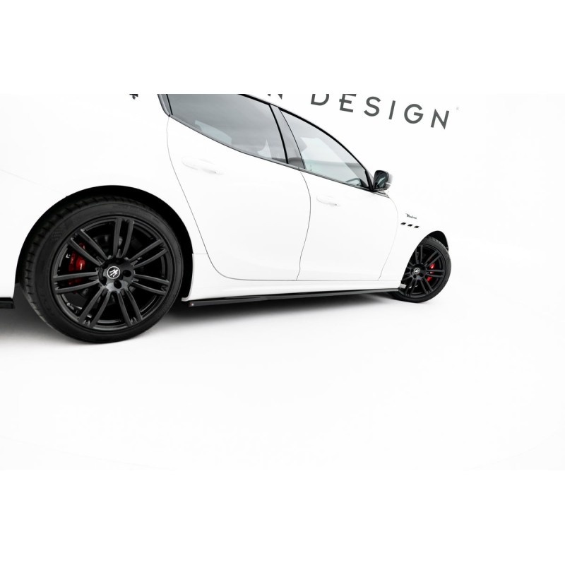 Kit carrosserie Maxton Design Maserati Ghibli Modena Mk3 restylée (2017-2020) : lame avant, bas de caisse, lame arrière, becquet