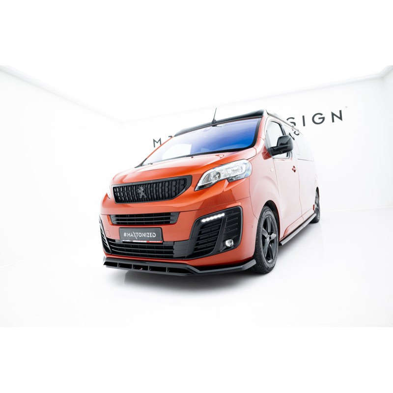 Kit carrosserie Maxton Design Peugeot Expert Mk3 (2016-2023) : lame avant, bas de caisse, lame arrière, becquet