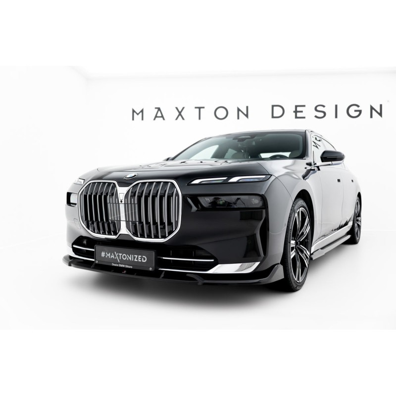 Kit carrosserie Maxton Design BMW Série 7 G70 V.1 (2022-2026) : lame avant, bas de caisse, lame arrière, becquet