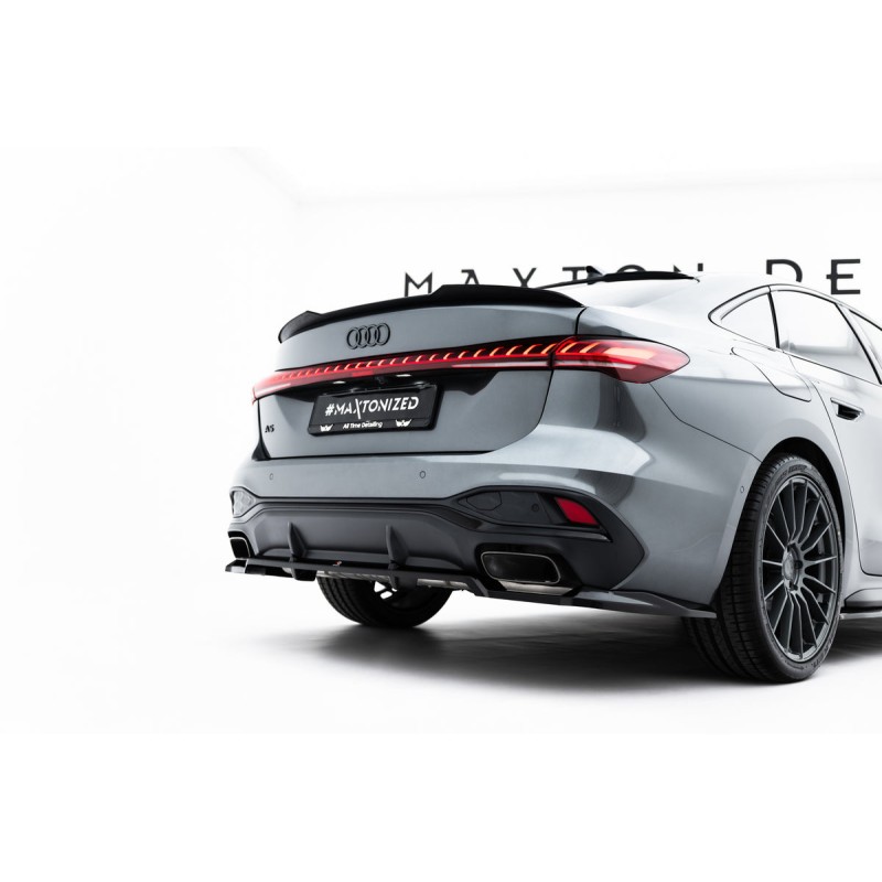 Kit carrosserie Maxton Design Audi A5 S-Line Berline B10 (2024+) : lame avant, bas de caisse, lame arrière, becquet