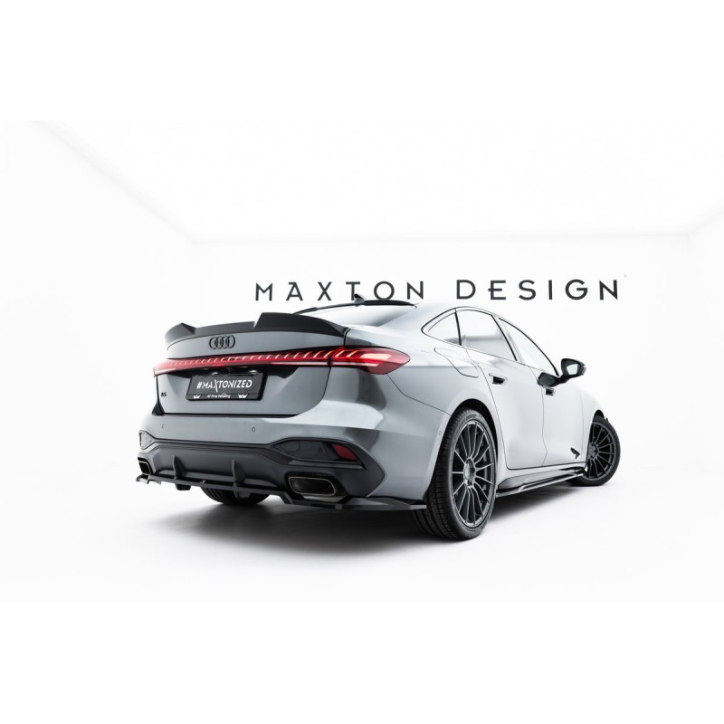 Kit carrosserie Maxton Design Audi A5 S-Line Berline B10 (2024+) : lame avant, bas de caisse, lame arrière, becquet