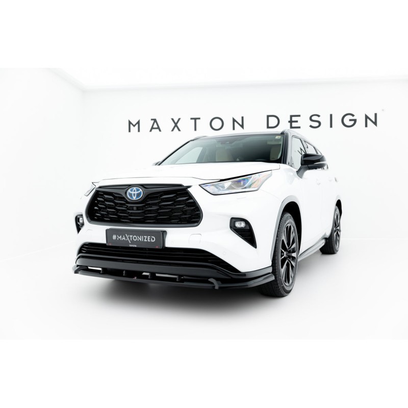 Kit carrosserie Maxton Design Toyota Highlander Mk4 V.2 (2019+) : lame avant, bas de caisse, lame arrière, becquet