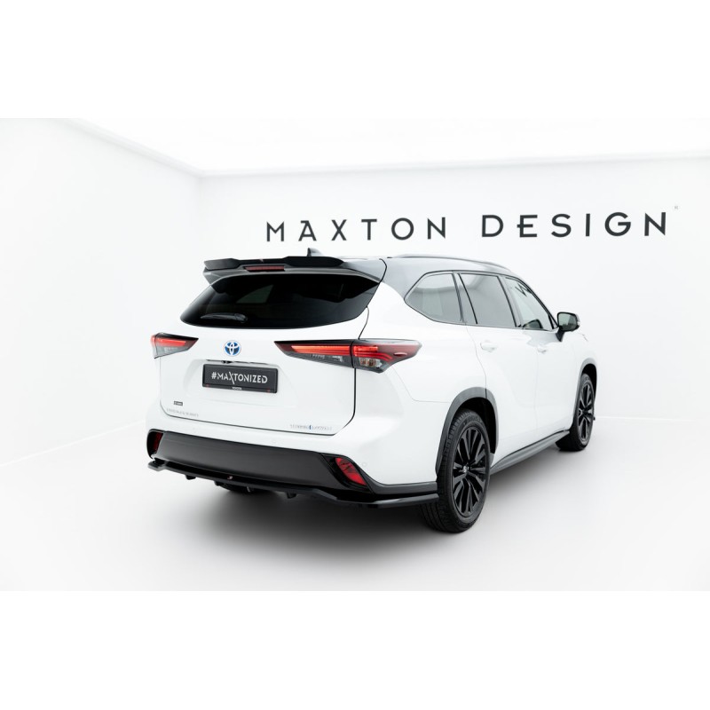 Kit carrosserie Maxton Design Toyota Highlander Mk4 V.2 (2019+) : lame avant, bas de caisse, lame arrière, becquet
