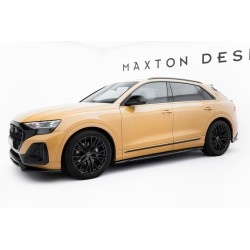 Kit carrosserie Maxton Design Audi Q8 Mk1 restylée (2023+) : lame avant, bas de caisse, lame arrière, becquet