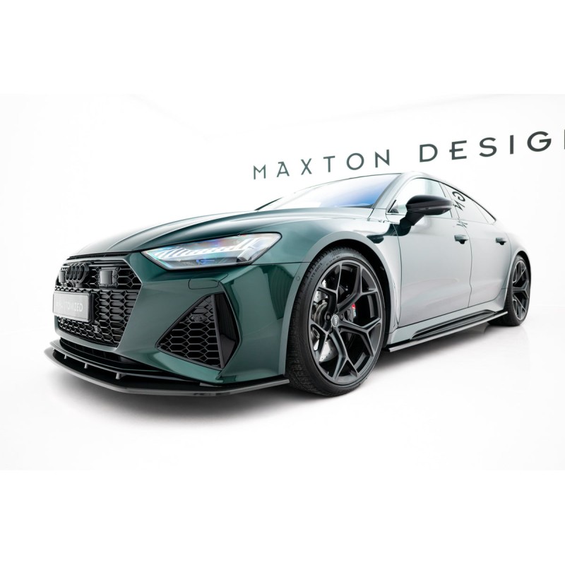 Kit carrosserie carbone Maxton Design Audi RS7 C8 (2019-2023) : lame avant, bas de caisse, diffuseur arrière, lames arrière