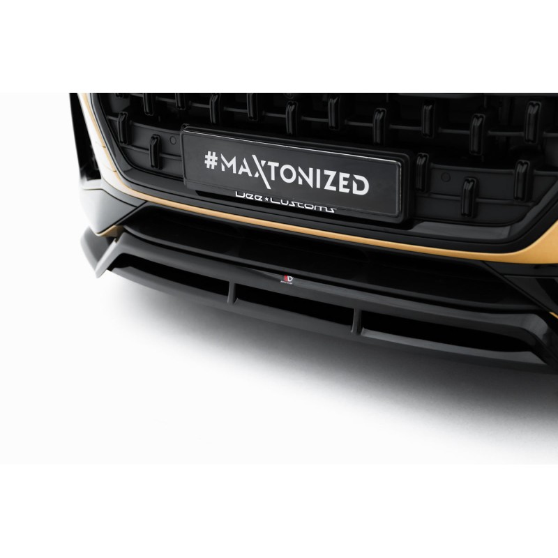 Kit carrosserie Maxton Design Audi Q8 Mk1 restylée (2023+) : lame avant, bas de caisse, lame arrière, becquet