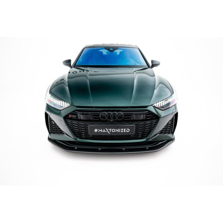 Kit carrosserie carbone Maxton Design Audi RS7 C8 (2019-2023) : lame avant, bas de caisse, diffuseur arrière, lames arrière