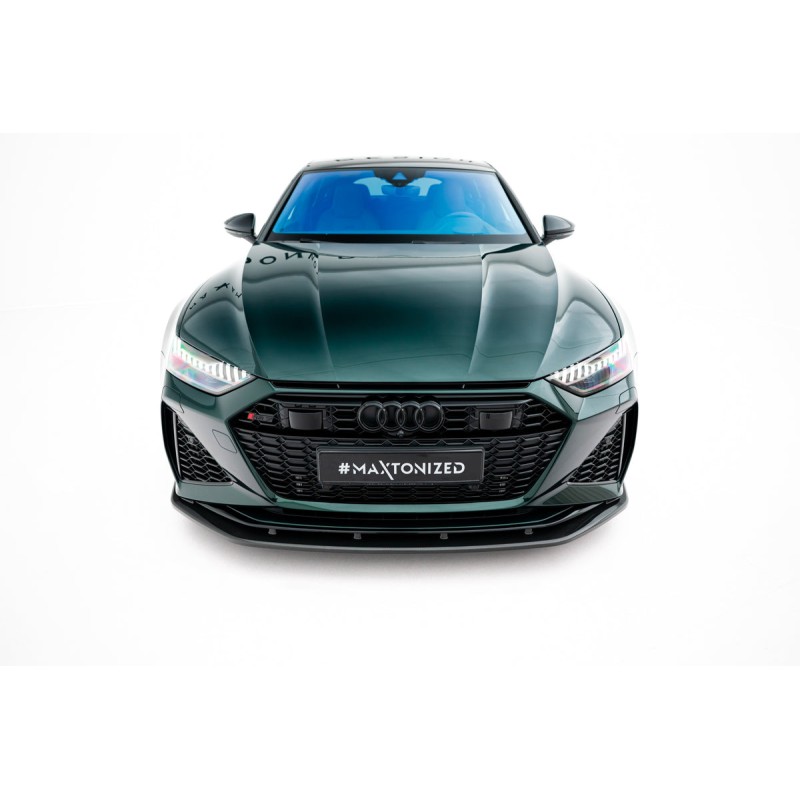 Kit carrosserie carbone Maxton Design Audi RS7 C8 (2019-2023) : lame avant, bas de caisse, diffuseur arrière, lames arrière