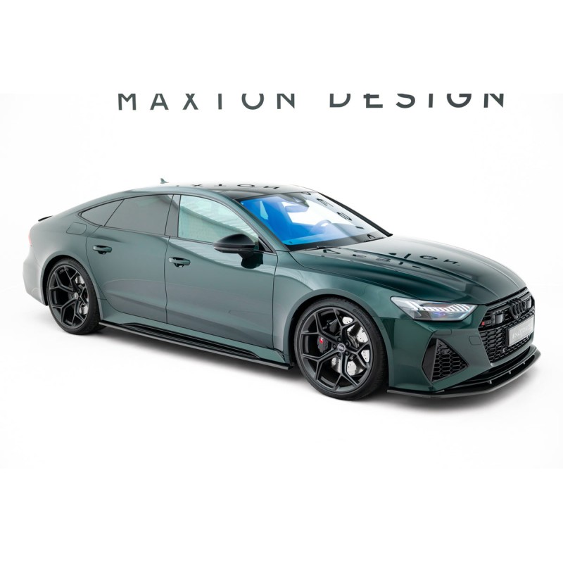 Kit carrosserie carbone Maxton Design Audi RS7 C8 (2019-2023) : lame avant, bas de caisse, diffuseur arrière, lames arrière