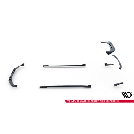 Kit carrosserie carbone Maxton Design BMW X5 M F95 restylée (2023+) : lame avant, bas de caisse, lames arrière, becquet