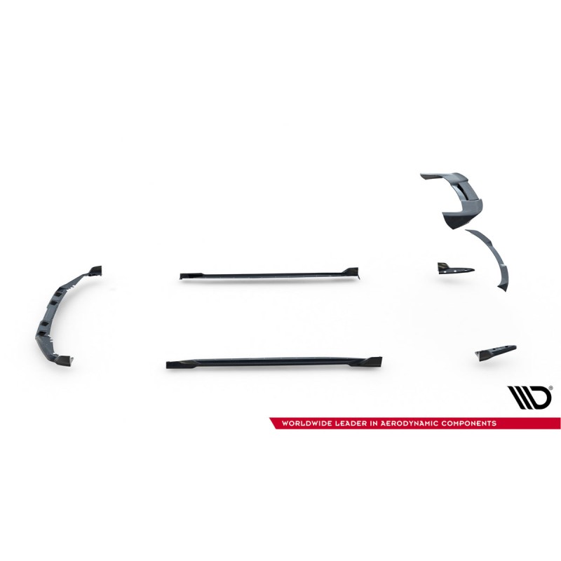 Kit carrosserie carbone Maxton Design BMW X5 M F95 restylée (2023+) : lame avant, bas de caisse, lames arrière, becquet