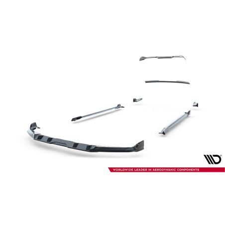 Kit carrosserie carbone Maxton Design BMW X5 M F95 restylée (2023+) : lame avant, bas de caisse, lames arrière, becquet