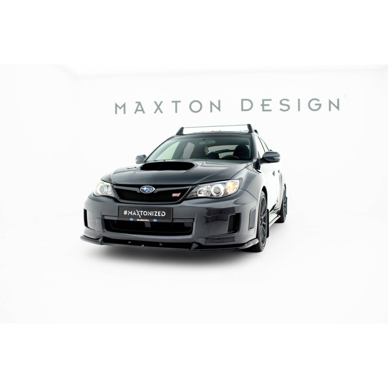 Kit carrosserie Maxton Design Subaru Impreza WRX STI Mk3 restylée (2011-2014) : lame avant, bas de caisse, lame arrière, becquet