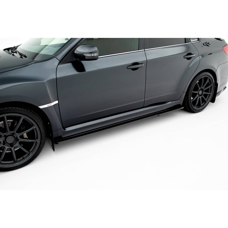 Kit carrosserie Maxton Design Subaru Impreza WRX STI Mk3 restylée (2011-2014) : lame avant, bas de caisse, lame arrière, becquet