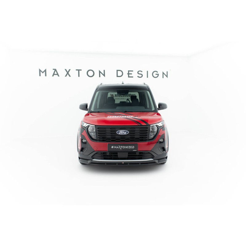 Kit carrosserie Maxton Design Ford Tourneo Courier Mk2 (2023+) : lame avant, bas de caisse, lame arrière, becquet