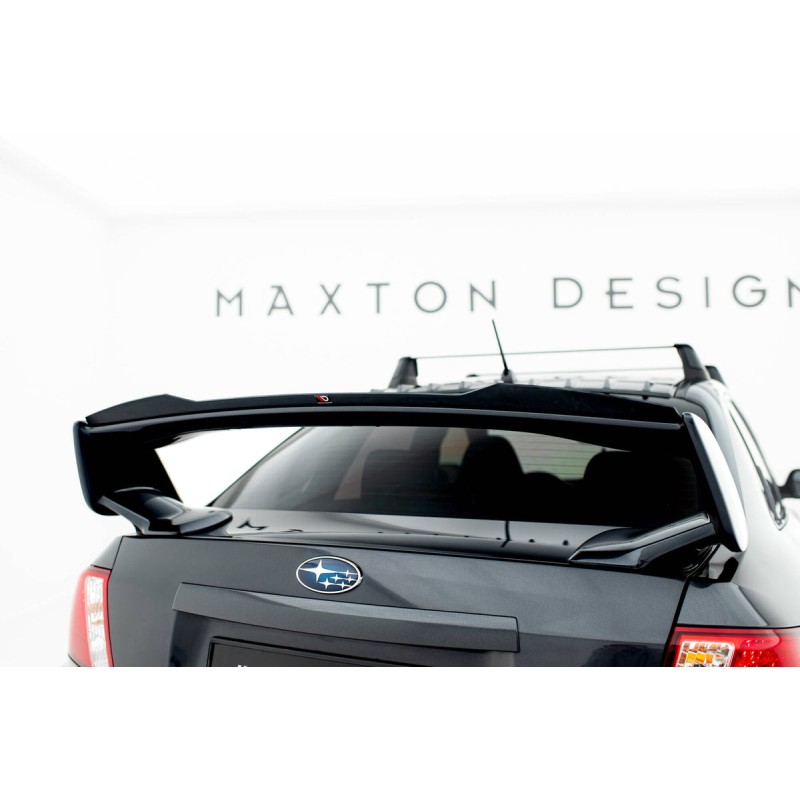Kit carrosserie Maxton Design Subaru Impreza WRX STI Mk3 restylée (2011-2014) : lame avant, bas de caisse, lame arrière, becquet