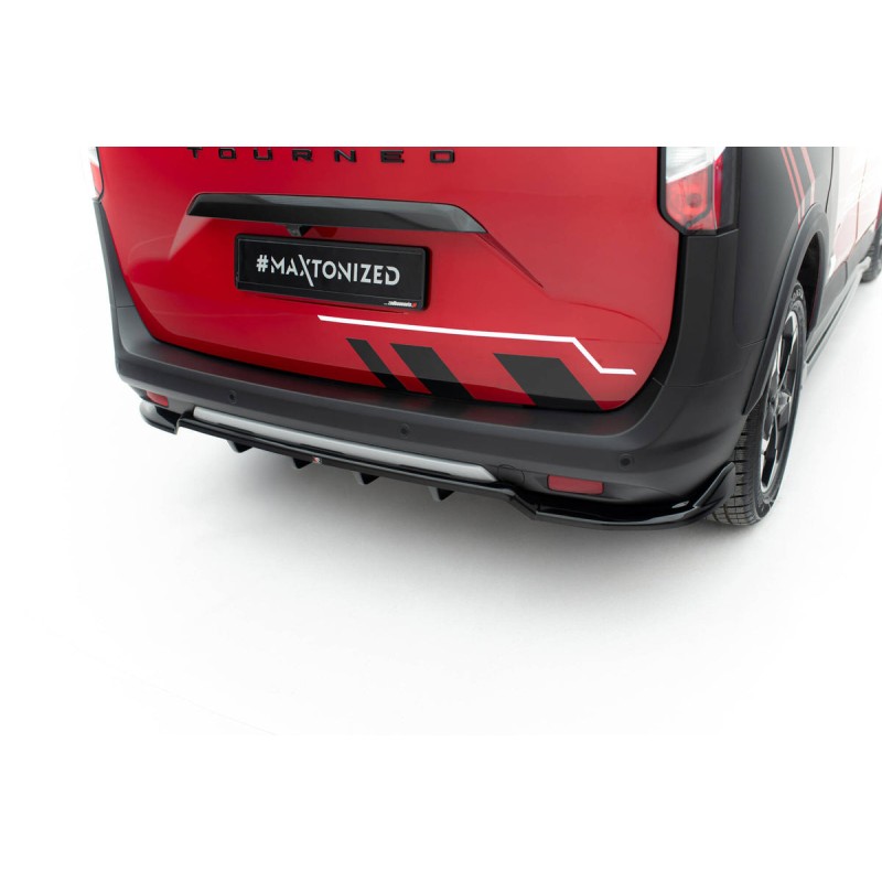 Kit carrosserie Maxton Design Ford Tourneo Courier Mk2 (2023+) : lame avant, bas de caisse, lame arrière, becquet