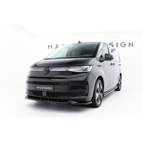 Kit carrosserie Maxton Design Volkswagen Multivan long T7 (2021+) : lame avant, bas de caisse, lame arrière, becquet