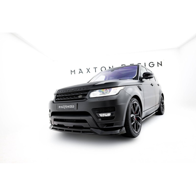 Kit carrosserie Maxton Design Land Rover Range Rover Sport Mk2 (2013-2018) : lame avant, bas de caisse, lame arrière, becquet