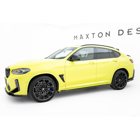 Kit carrosserie Maxton Design BMW X4M F98 restylée (2021+) : lame avant, bas de caisse, lame arrière, becquet