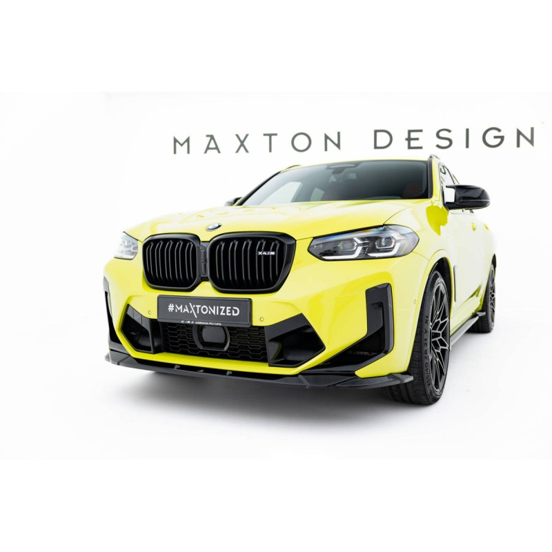 Kit carrosserie Maxton Design BMW X4M F98 restylée (2021+) : lame avant, bas de caisse, lame arrière, becquet