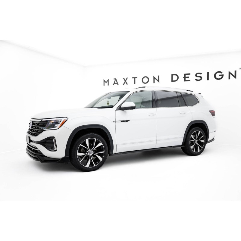 Kit carrosserie Maxton Design Volkswagen Atlas R-Line Mk1 restylée 2 (2023+) : lame avant, bas de caisse, lame arrière, becquet