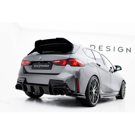 Kit carrosserie Maxton Design BMW M135i F70 V.1 (2024+) : lame avant, bas de caisse, diffuseur arrière, lames arrière, becquet