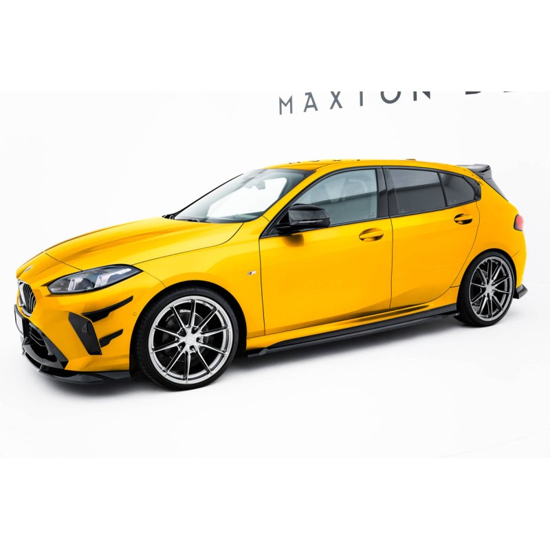 Kit carrosserie Maxton Design BMW Série 1 M-Pack F70 V.3 (2024+) : lame avant, bas de caisse, lame arrière, becquet