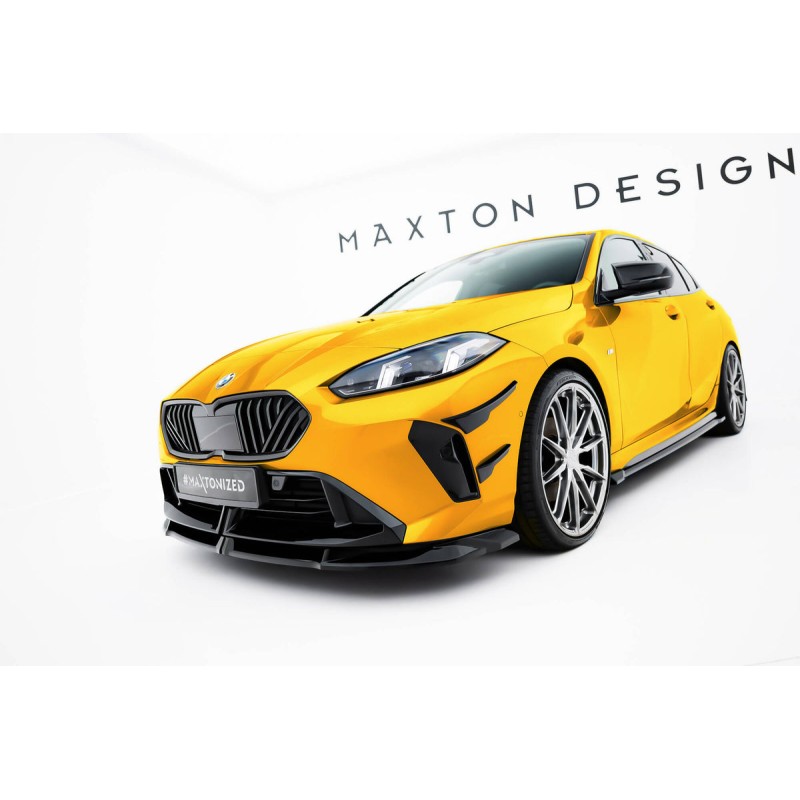 Kit carrosserie Maxton Design BMW Série 1 M-Pack F70 V.3 (2024+) : lame avant, bas de caisse, lame arrière, becquet