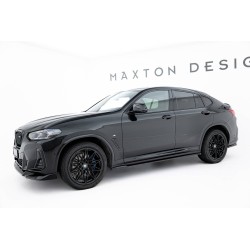 Kit carrosserie Maxton Design BMW X4 M-Pack G02 restylée (2021+) : lame avant, bas de caisse, lame arrière, becquet