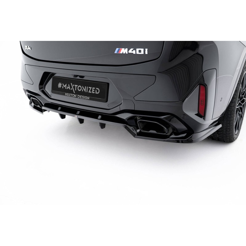 Kit carrosserie Maxton Design BMW X4 M-Pack G02 restylée (2021+) : lame avant, bas de caisse, lame arrière, becquet