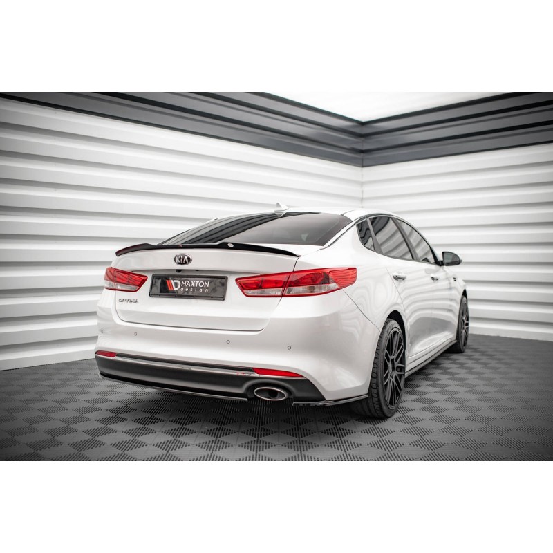 Kit carrosserie Maxton Design Kia Optima Mk4 (2015-2018) : lame avant, bas de caisse, lames arrière, becquet