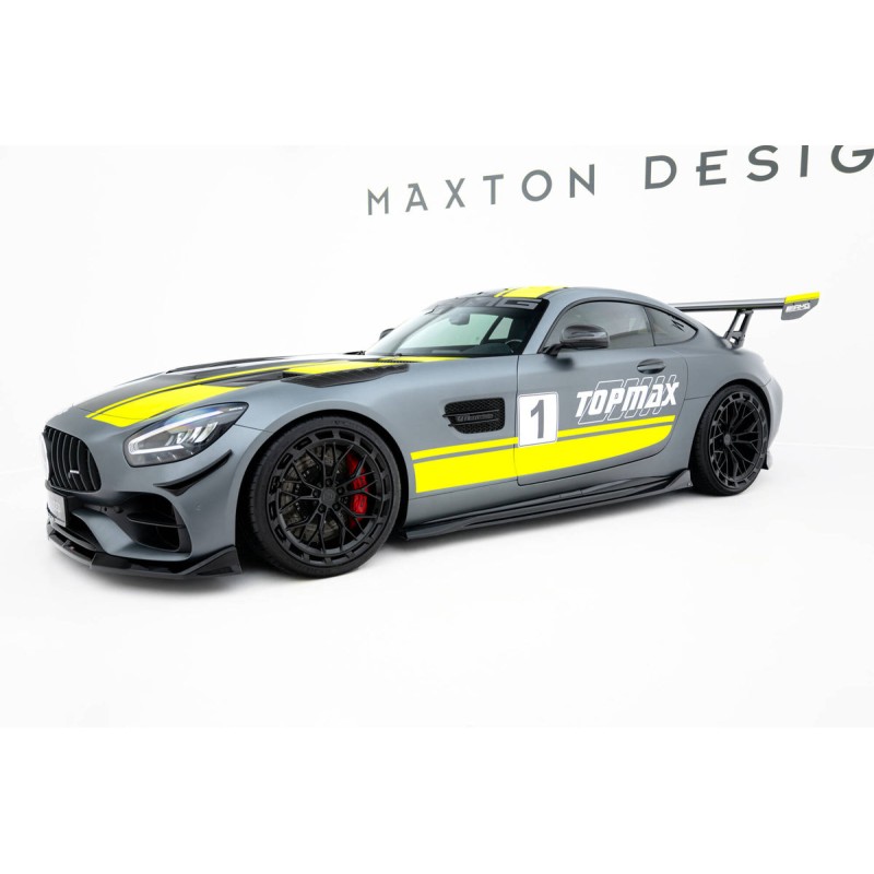 Kit carrosserie Maxton Design Mercedes-AMG GT C C190 restylée (2017-2023) : lame avant, bas de caisse, lame arrière