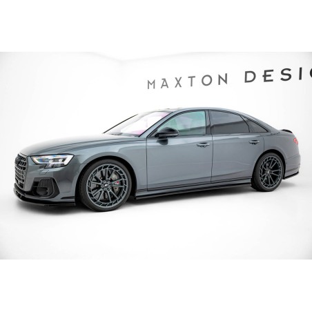 Kit carrosserie Maxton Design Audi S8 D5 restylée (2021+) : lame avant, bas de caisse, lames arrière, becquet