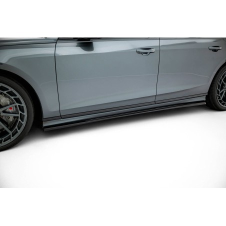 Kit carrosserie Maxton Design Audi S8 D5 restylée (2021+) : lame avant, bas de caisse, lames arrière, becquet