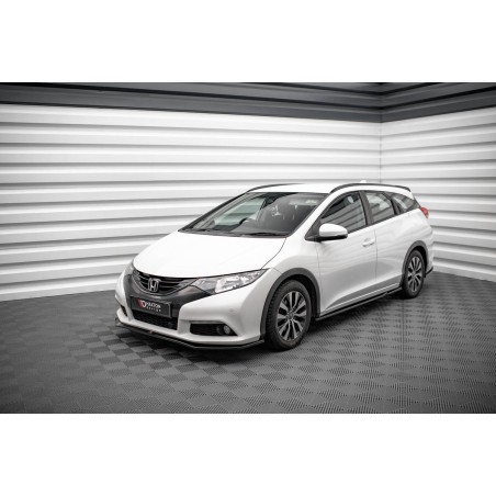 Kit carrosserie Maxton Design Honda Civic Tourer Mk9 (2011-2014) : lame avant, bas de caisse, lame arrière, becquet