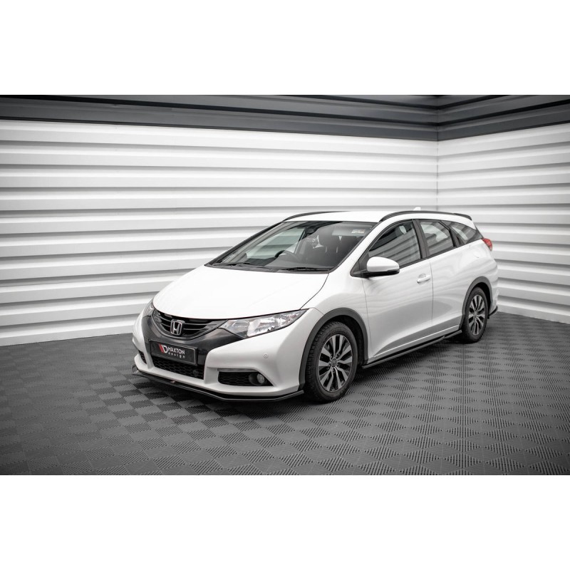 Kit carrosserie Maxton Design Honda Civic Tourer Mk9 (2011-2014) : lame avant, bas de caisse, lame arrière, becquet