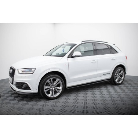 Kit carrosserie Maxton Design Audi Q3 S-line 8U (2011-2014) : lame avant, bas de caisse, lame arrière, becquet