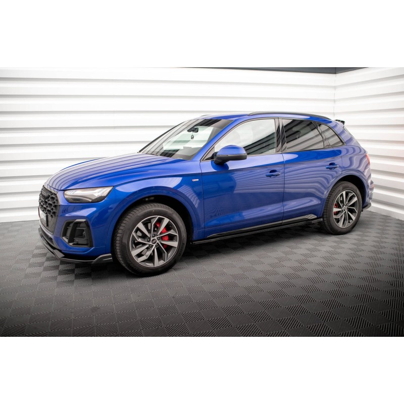 Kit carrosserie Maxton Design Audi Q5 S-Line SUV Mk2 restylée (2020-2024) : lame avant, bas de caisse, lame arrière, becquet