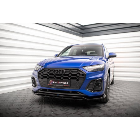 Kit carrosserie Maxton Design Audi Q5 S-Line SUV Mk2 restylée (2020-2024) : lame avant, bas de caisse, lame arrière, becquet