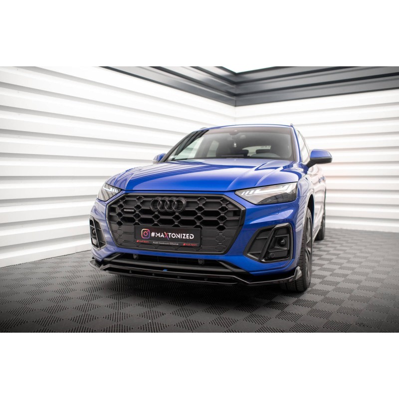Kit carrosserie Maxton Design Audi Q5 S-Line SUV Mk2 restylée (2020-2024) : lame avant, bas de caisse, lame arrière, becquet